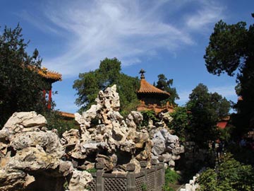 The Imperial Garden inside the Forbidden City